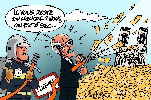 François Goulard veut donner 1 million d'argent public pour la cathérale Notre Dame de Paris